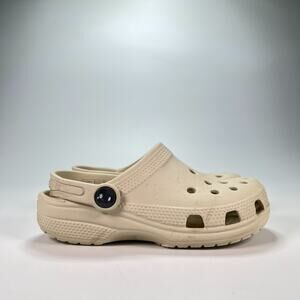 Crocs Classic Clog Beige Slip-On Sandals Lightweight Shoes 206991 Youth Size C12